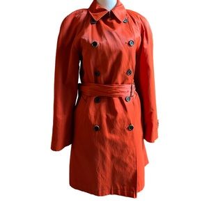 Anne Klein orange trench coat
